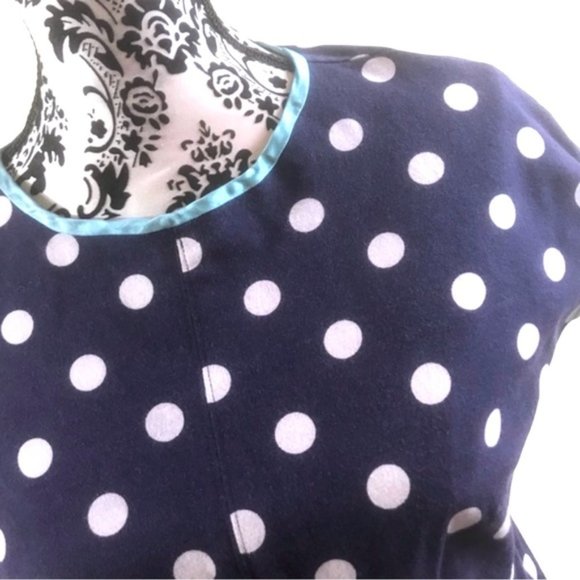 Women’s Dress 👗Blue White Dots Cotton ALSU00233 - Picture 2 of 5